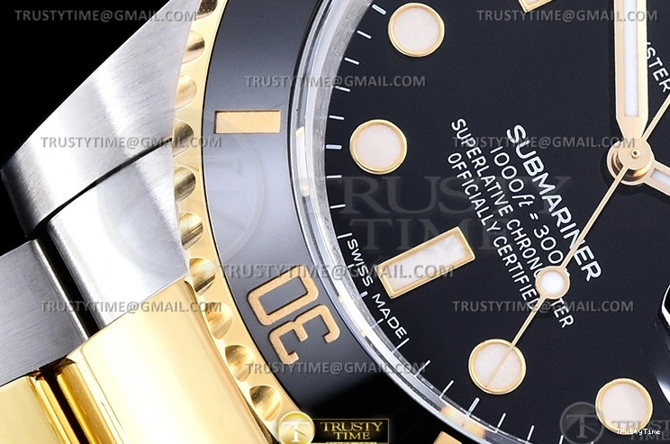 1114 RelaxedFit Submariner 116613LN 904L YG SS Blk VSF VS 1092